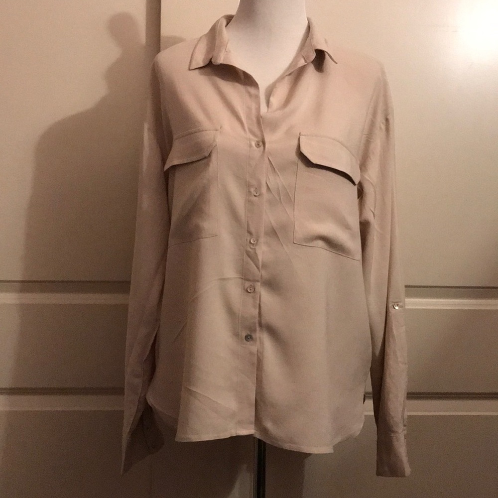 Silky dressy shirt forever 21